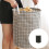 Large Spacious Foldable Grid Fabric Laundry Basket-Black XXL 3