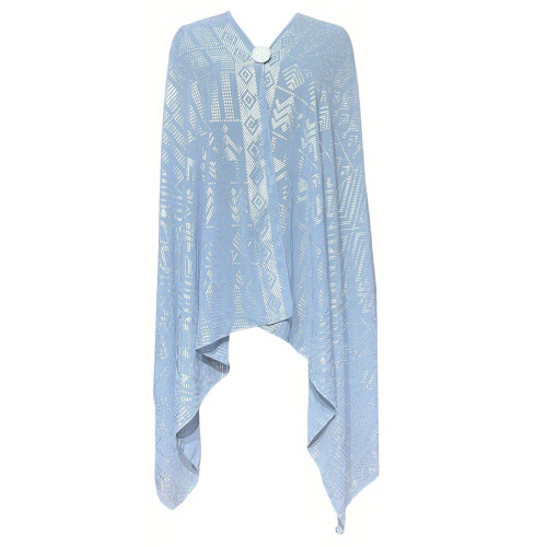 Lightweight Shawls and Wrap Comfortable Chiffon Scarf-Blue