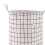 Multfunctional Cotton Linen Foldable Basket for Dirty-Black L 5