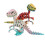 1pc 3D Printed Echinosaurus Dinosaur Movable Dragons Figurine Multi-Color Gift Creative Home Decor 2