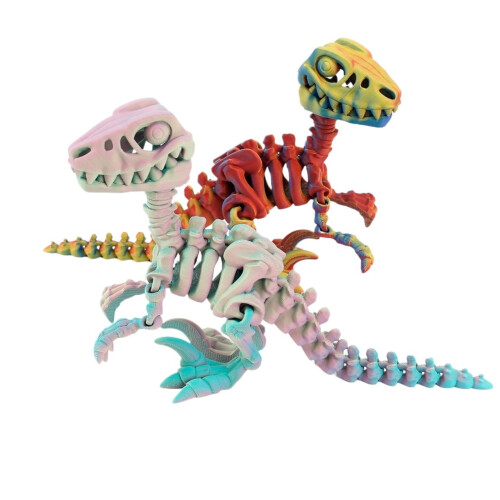 1pc 3D Printed Echinosaurus Dinosaur Movable Dragons Figurine Multi-Color Gift Creative Home Decor 1