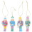 Resin Nutcracker Ornament Set 4pcs 2