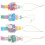 Resin Nutcracker Ornament Set 4pcs 4