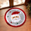 Snowflake Christmas Rug Red Polyester 15.7 x 15.7 in 1