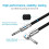 6.35mm Guitar Cable Professional Instrument Cord Right Angled Double Shielded 7