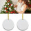 White Round Ceramic Ornament Blanks 8cm – DIY Christmas 4