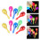 10x LED Color-Changing Maracas, 6 Flash Modes, 6 inch 2