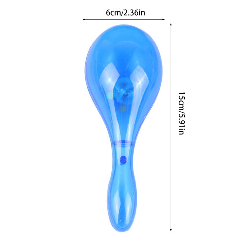 10x LED Color-Changing Maracas, 6 Flash Modes, 6 inch 2