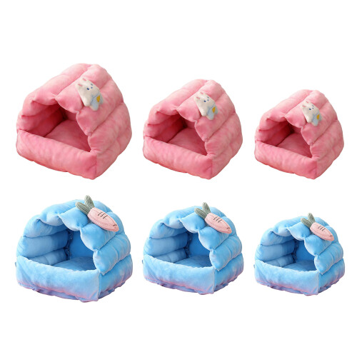 Warm Breathable Pet House For Various Small Animals-Blue M 1