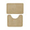 Ensemble de tapis de bain antidérapants et absorbants, 2 pièces, beige 2