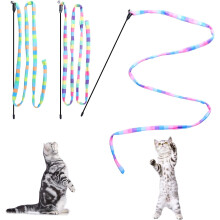 Katzenangel-Set – 2 Ausführungen, buntes Band & Schnur