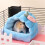 Warm Breathable Pet House For Various Small Animals-Blue M 4