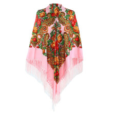 160cm Multifunctional Cultural Scarf Shawl Comfortable-Pink