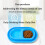 Modern Ants Resistant Plastic Cats Bowl Set Double Dish-Blue S 6