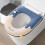 Coussin de siège de toilette doux et respirant avec fermeture éclair 3