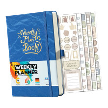 2026 Dagelijkse Planner Organisatoren Notebook-kobaltblauw