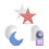 Versatile Sturdy Silicone Mould for Moon Star Candle-4 3 1