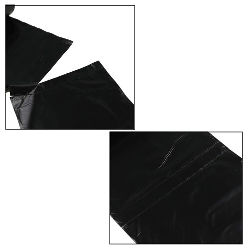 Qshape 150 Counts Kitchen Black Bin Liners Bags, 40 L Bin Bag, 6 Rolls 2