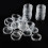100x26mm transparante plastic munthouders 1