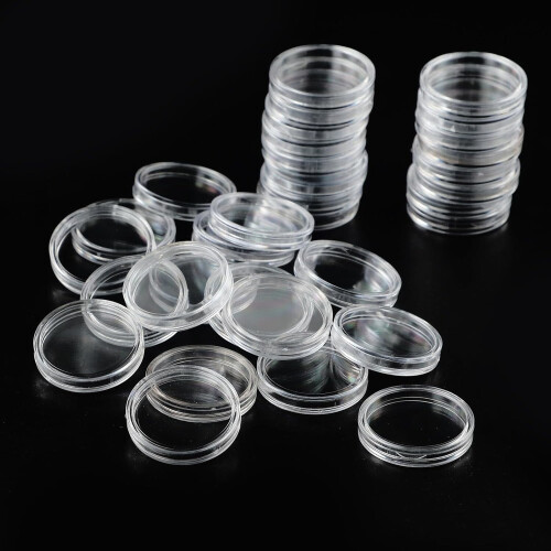 100x26mm transparante plastic munthouders