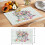 Oster-Tischsets, 8er-Set mit Eiern, Hasen und Blumen 6