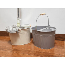 Industrial Galvanized Steel Metal Mop Bucket 13L litres Large Galvanised Reinforced Heavy Duty Thick Metal Steel Mop Bucket for Home Office General