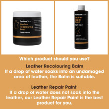 Furniture Clinic Leather Recolouring Balm - Leather Colour Restorer for Sofas, Leather Colour Repair for Faded & Scratched Leather Upholstery, Car