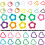 50Pcs Metal Stitching Markers Locking Crochet-triangle 7