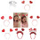 Κορδέλα για τα μαλλιά με καρδιά, πούλιες, κορδέλες με στέμμα, αξεσουάρ μαλλιών για 2