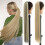 Lang, lige, clip-in hestehale-extensions 2