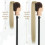 Lang, lige, clip-in hestehale-extensions 3