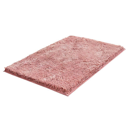 Tapete de banheiro antiderrapante de microfibra felpuda, 40 x 60 cm (16 x 24 polegadas)