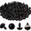 Occhielli di sicurezza e rondelle da 14 mm – 160 paia, neri 1