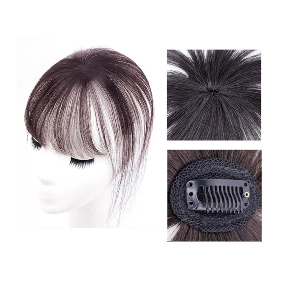 French bangs wig synthetic 3D curved air bangs topper