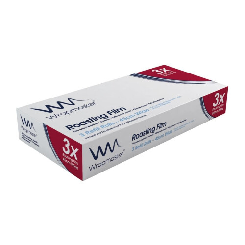 Wrapmaster Wrapmaster Cooking Film Roll 450(W)mmx 50(L)m. Pack quantity: 3 2