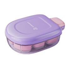 Vassoio per cubetti di ghiaccio in silicone con coperchio