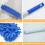 Microfiber Duster, Feather Duster Cleaning Kit with Telescoping Extension Pole 30-81 Inch, Reusable Bendable Dusters, Washable Lightweight Dusters for 4