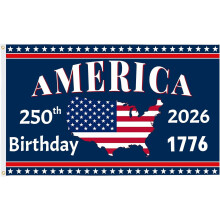 250th Anniversary USA Flag 3x5 ft Double-Sided
