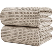 Mikrofaser-Badetuch, 430 g/m², schnelltrocknend, Waffelstruktur, 70 x 35 cm