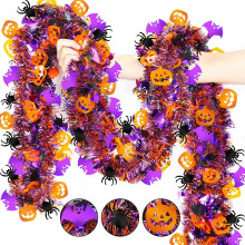 Halloween Garland with Pumpkin, Spider & Bat Decor