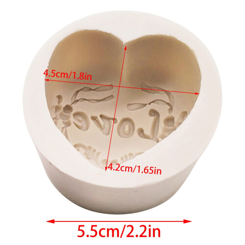 Silicone Love-Shaped Cake Mold Non-Stick Baking Pan 2