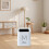 Scandinavian Mini Desktop Trash Can White 13.2x15.3cm 1