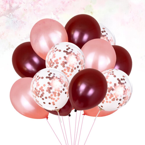 50pcs Round Latex Balloons Assorted Metallic Gold