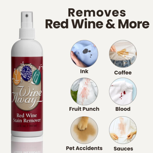 Wine Away Stain Remover in Plastic Canister, 12fl.oz 2