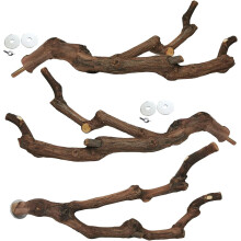 Natural Grape Stick Perches for Small Birds 3PCS