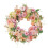 20" kunstig lyserød blomsterkrans til døre og vægge 1