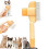 Cat Comb Self-Cleaning Grooming Brush Yellow 1