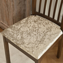 Velvet Chair Cover with Non-Slip Straps – Khaki