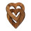 Interlocking Wood Hearts Decor – Romantic Handmade Wooden 2