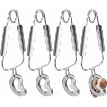 4-teilige Schneckenzange aus Edelstahl, 6 Zoll